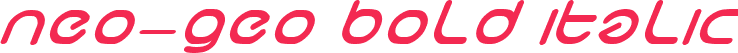 neo-geo bold italic